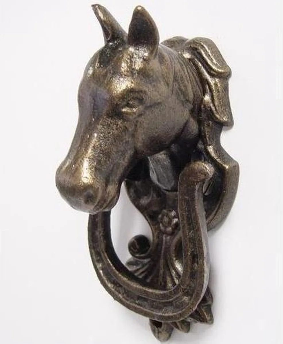 MadDeco Deurklopper Paardenhoofd Gietijzer – Klassiek – 8,5x8x17,5 cm - 8719831573448