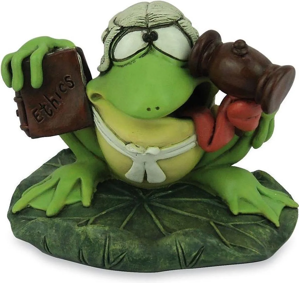 MadDeco Kikker Rechter Beeldje Warren Stratford Groen Polyresin 12x12x10.5 cm - 8720143770449