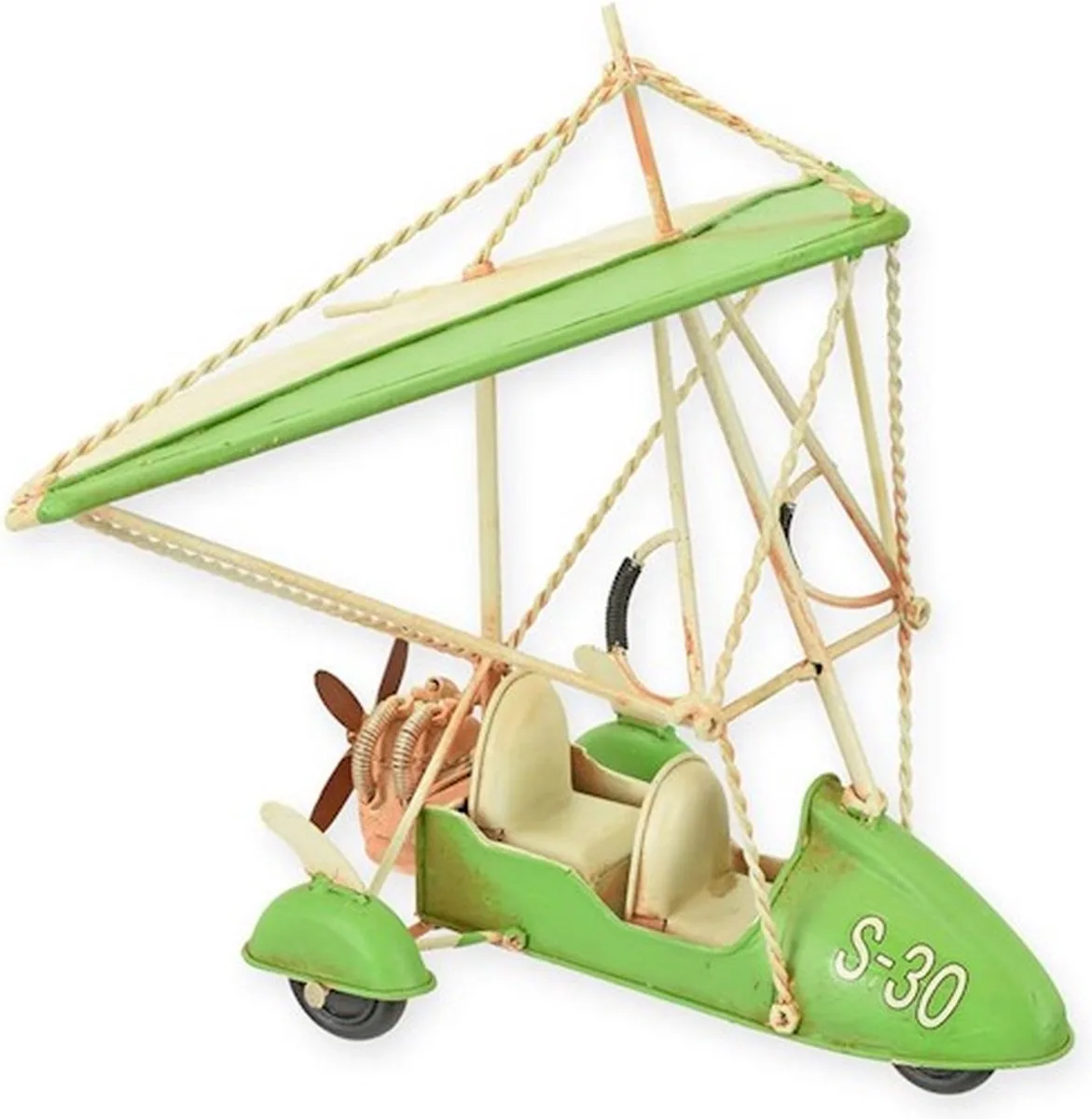 MadDeco Vliegende Auto Decoratief Beeld Gerecycled Metaal 34x20x27 cm - 8720812912323