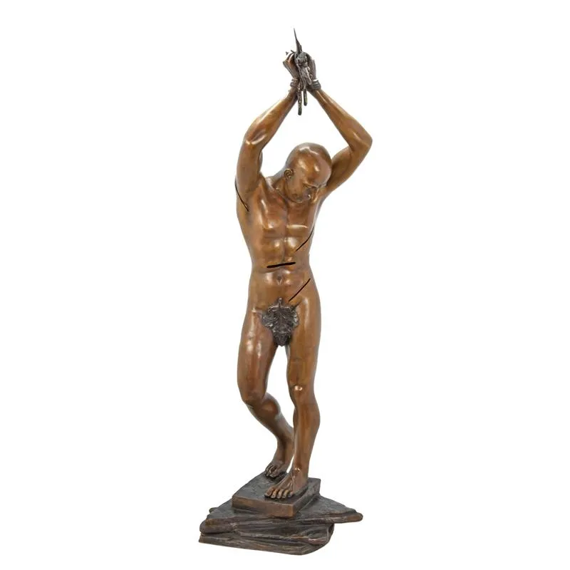 Modernistisch bronzen beeld mannelijk naakt 190 cm - TBB-21