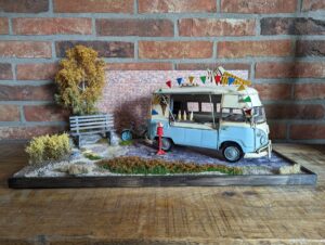 Diorama Volkswagen T1 bus ijscowagen
