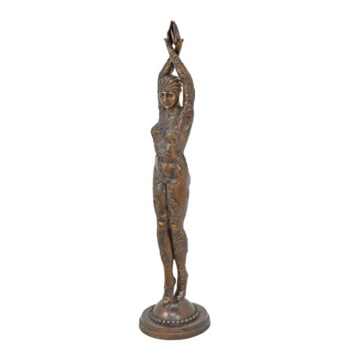 Bronzen sculptuur van een stervormige zeester