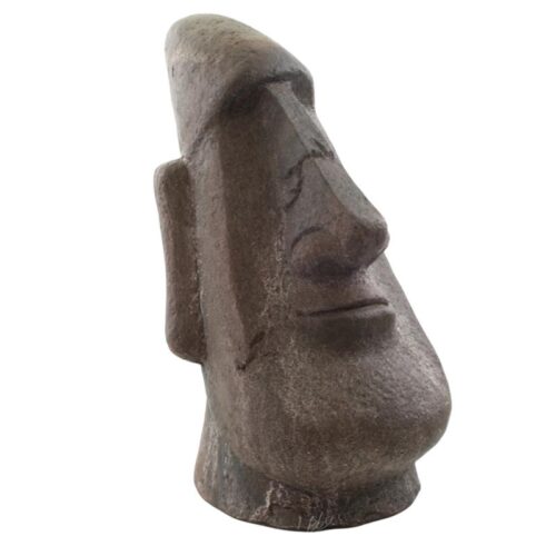 Resin Moai beeld met natuurlijke afwerking en unieke details