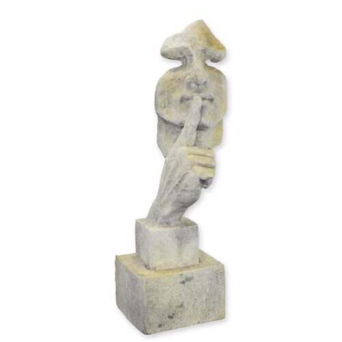 Sculptuur van hars en MGO met unieke, elegante uitstraling